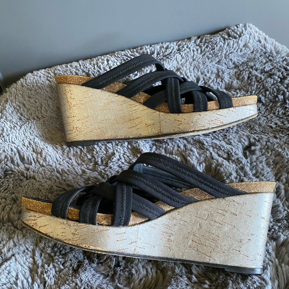 Donald J. Pliner cork wedge Platform Sandal